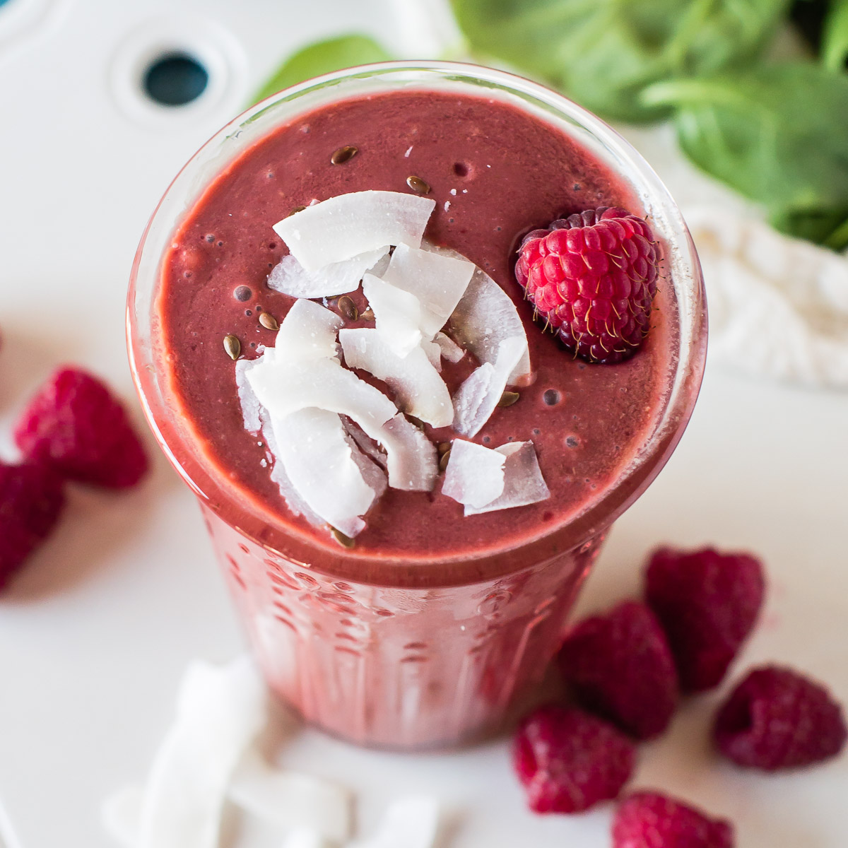 Hidden Greens & Antioxidants: Your Ultimate Raspberry Smoothie